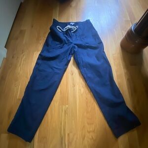 Loft size 2 drawstring navy pants